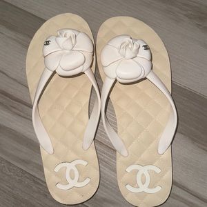 Chanel flip flops